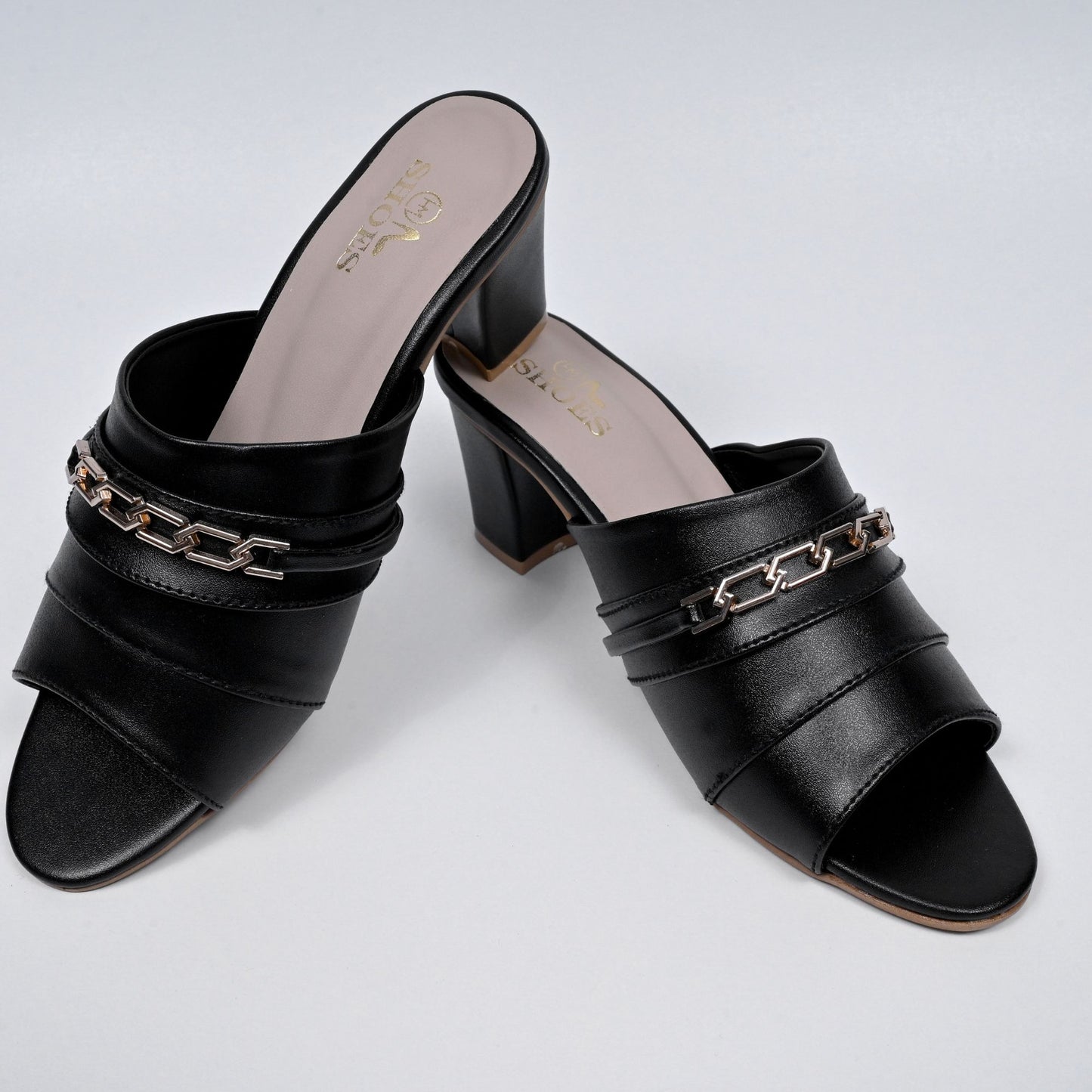 block heels black