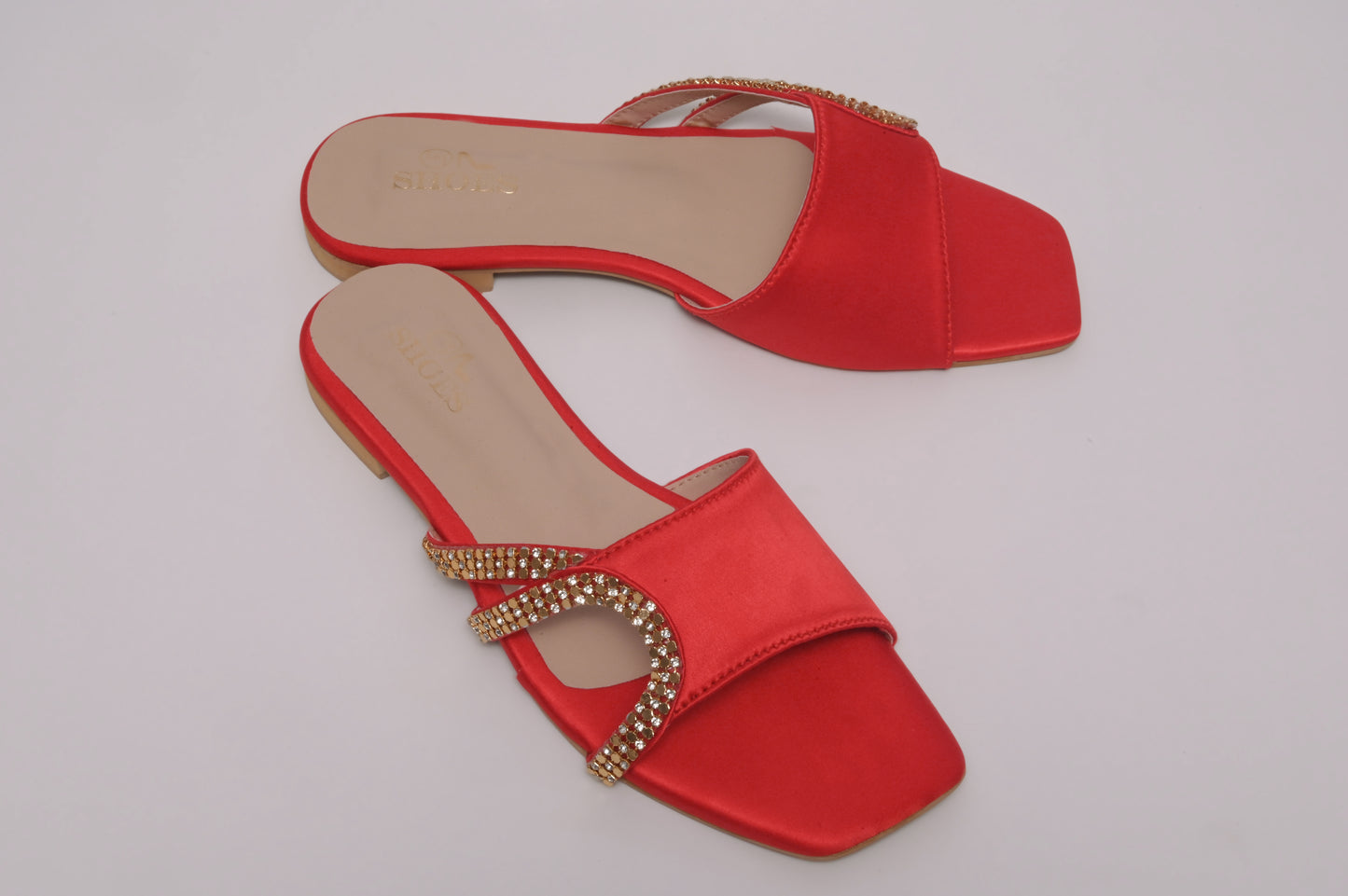 461 red ngina slippers