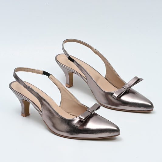 469 pointed pumps gray