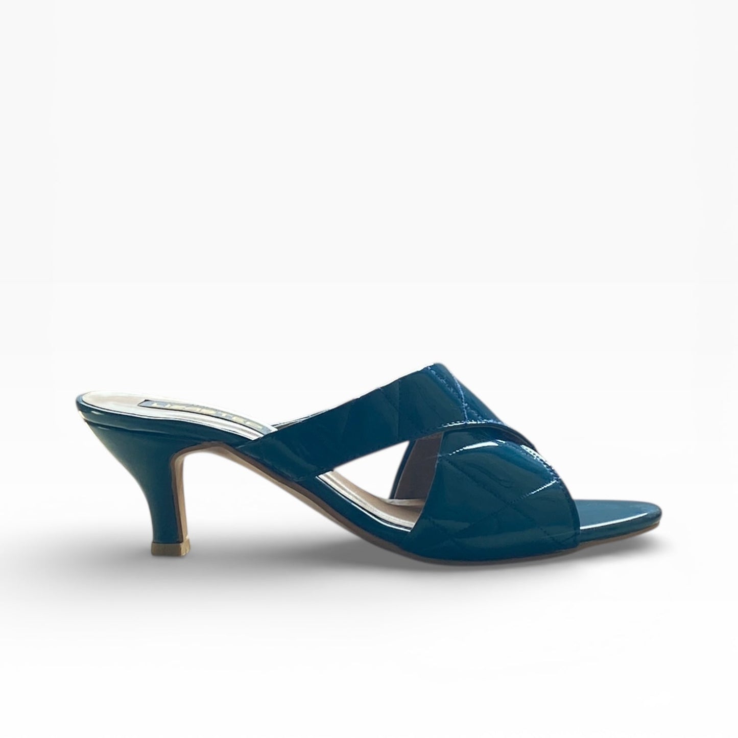 cross strap heel - blue