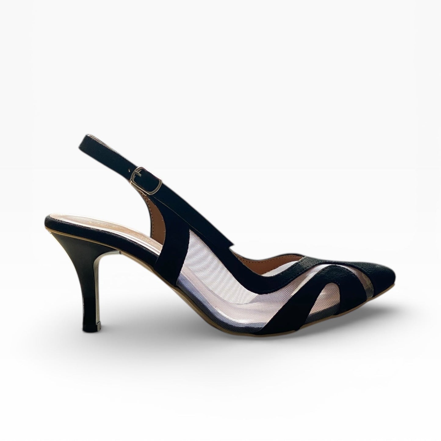 Luxury Net Heels - Black