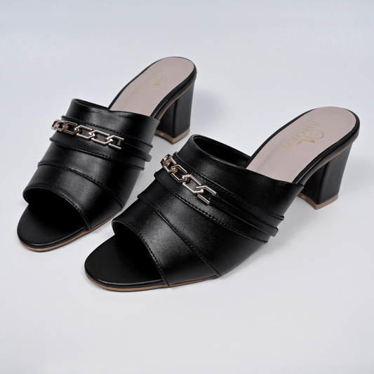 block heels black